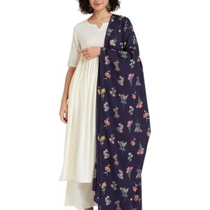 visit the amazon brand myx store amazon brand myx women's rayon solid regular kurta and pant with dupatta set (available in plus sizes)
