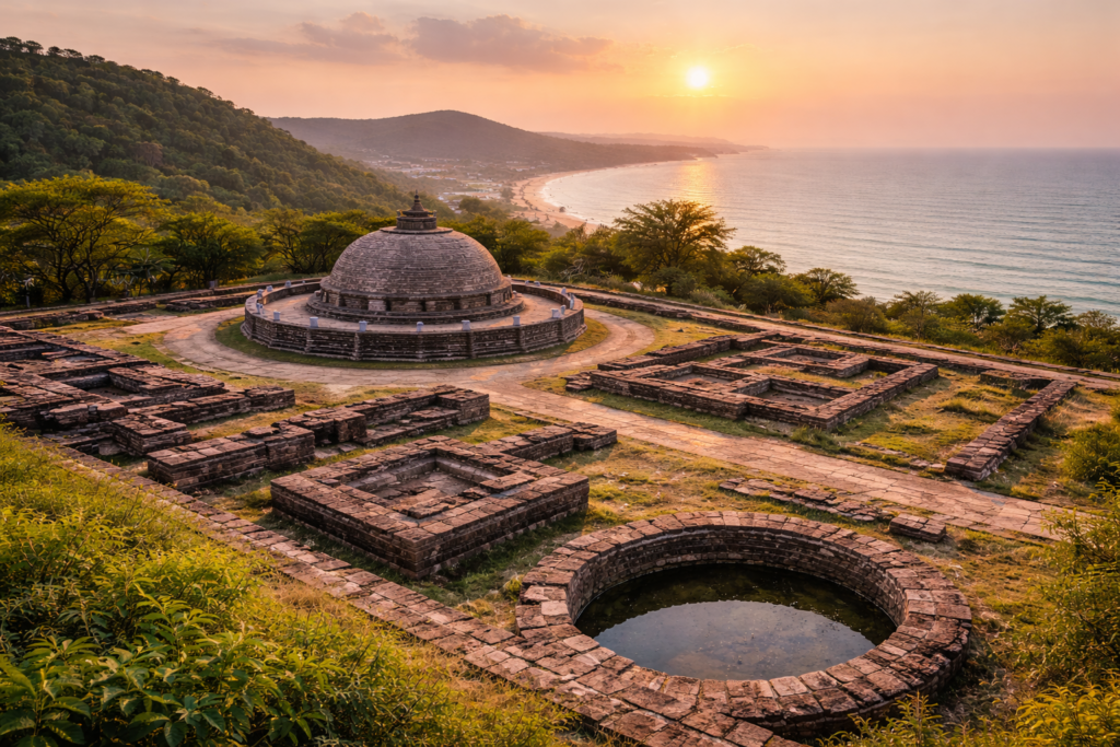 Thotlakonda in Visakhapatnam hilltop view