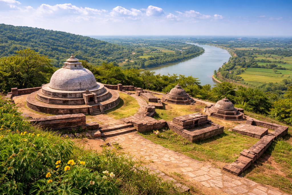Salihundam in Srikakulam hilltop Buddhist site